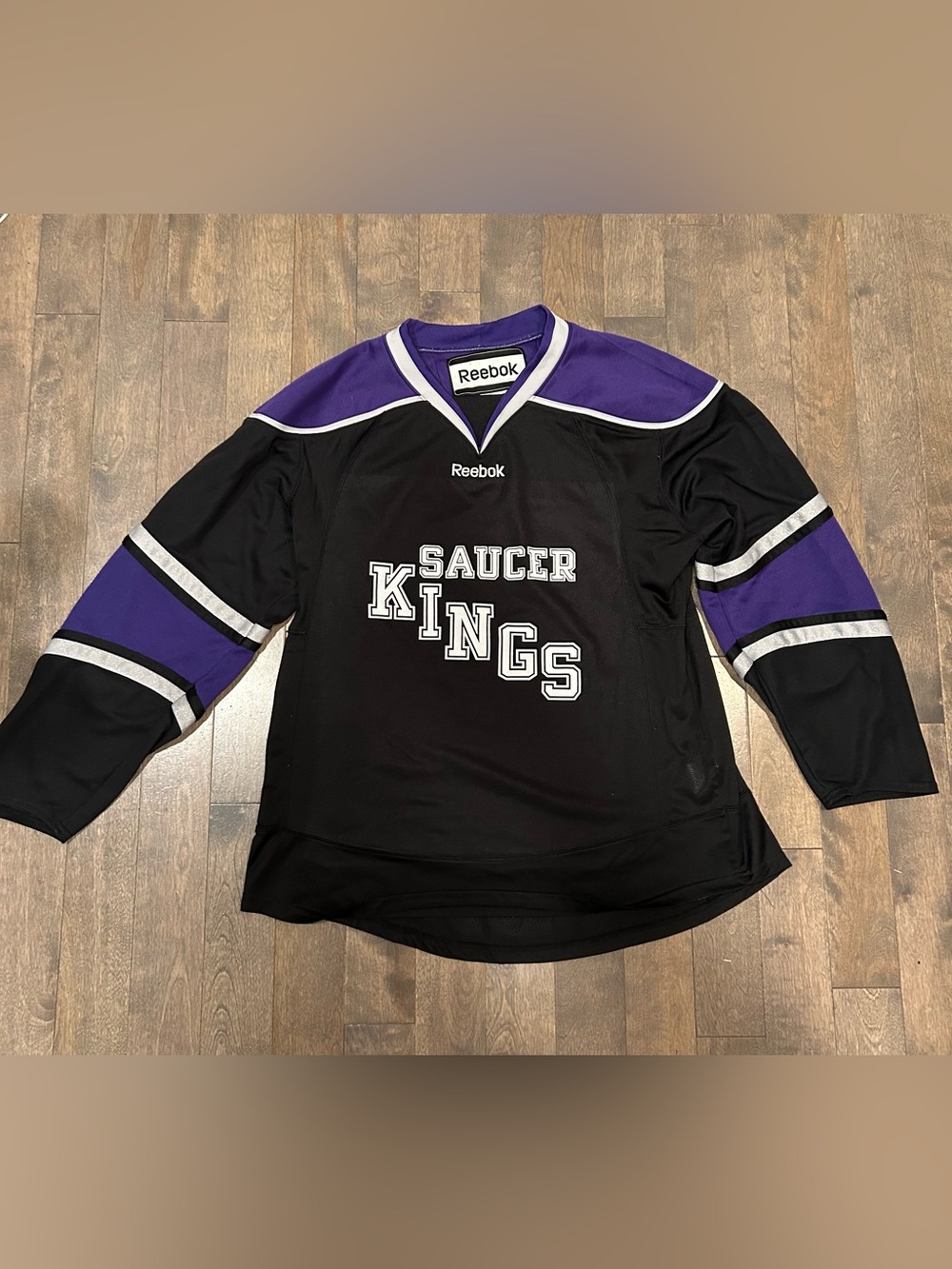 Reebok Men's Saucer Kings Hockey Jersey - Black & Purple